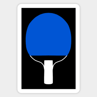 Table tennis racket white with blue Sticker